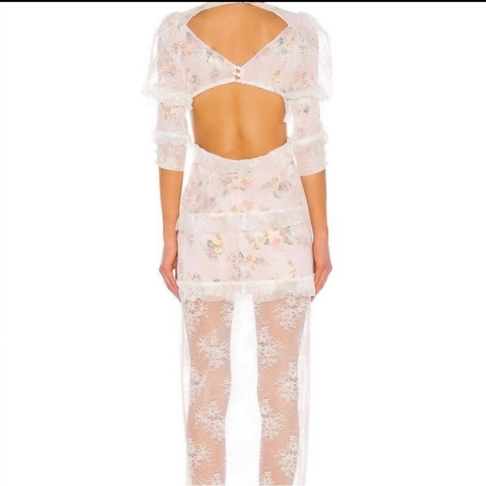 For Love and Lemons Pearl Pink Maxi Dress - XS - Picture 3 of 6